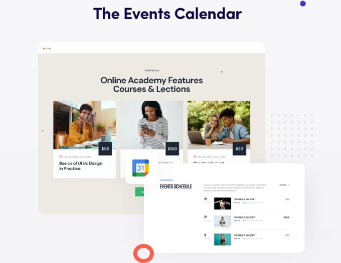 Qwery theme review Events Calender Qwery theme review Events