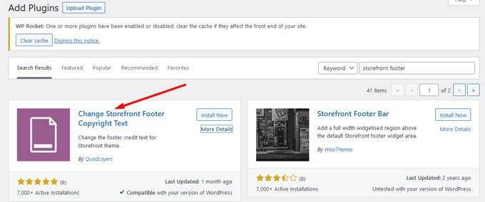 Remove Built with Storefront & Woocommerce plugin Remove Built with Storefront & Woocommerce plugin