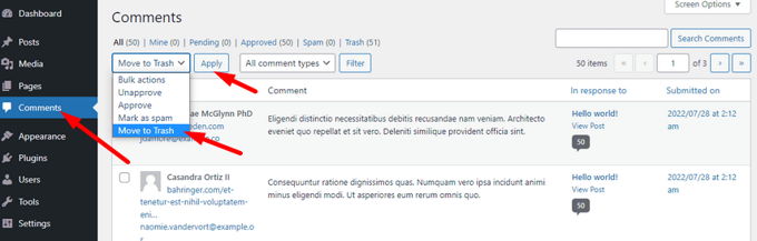 Remove comments from Wordpress basic way Remove comments from Wordpress basic way