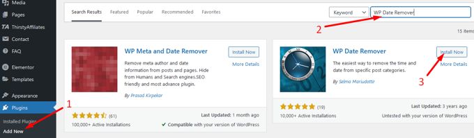 Remove the post date WP Date Remover Remove the post date WP Date Remover