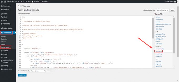 Remove Powered by WordPress by hand Remove Powered by WordPress by hand