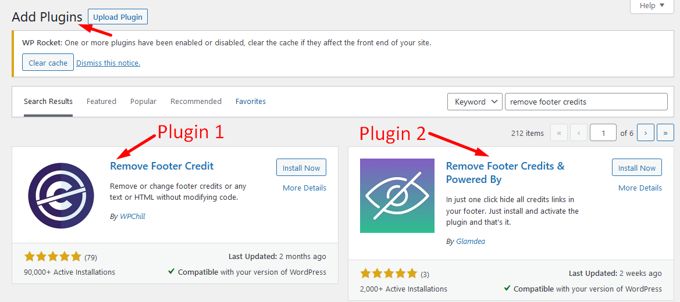 Remove Powered by WordPress plugins Remove Powered by WordPress plugins