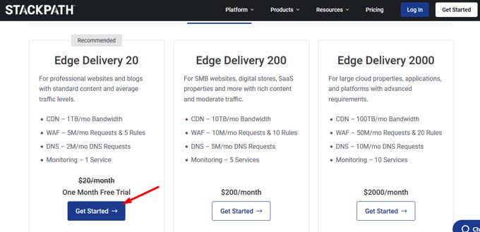 Create Stackpath account
