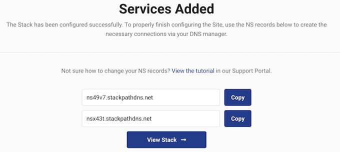 Stackpath nameservers