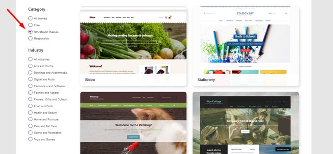 Storefront demos and child themes