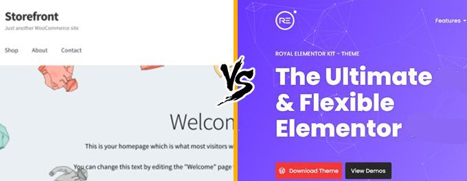 Royal Elementor vs Storefront Royal Elementor vs Storefront