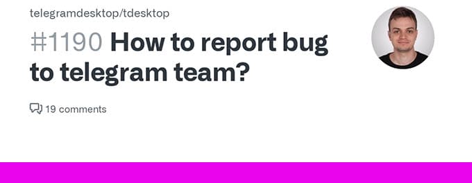 How Report Bugs and Issues on Telegram