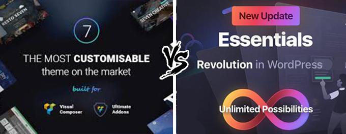 The7 vs Essentials comparison The7 vs Essentials