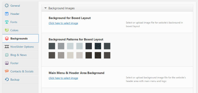 The Gem Backgrounds set up The Gem Backgrounds set up