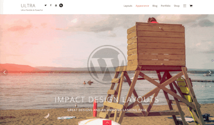 Ultra review horizontal Section scrolling Ultra Theme review horizontal Section scrolling