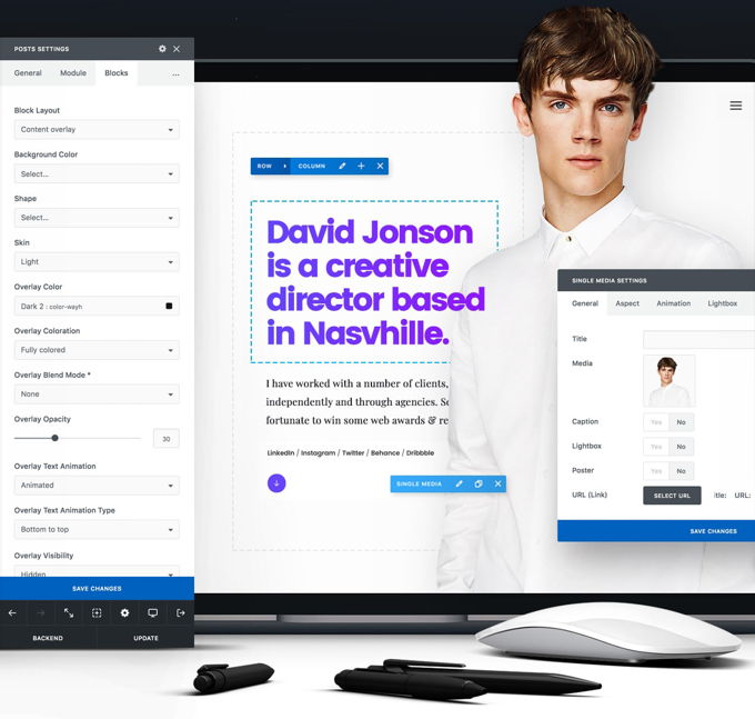 Uncode Theme review frontend editor