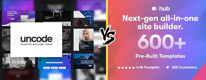 Uncode vs Hub comparison Uncode vs Hub