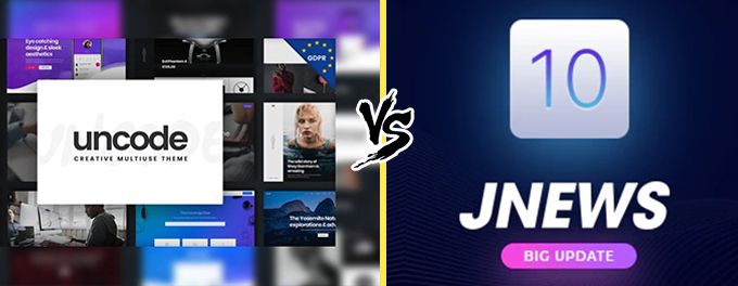 Uncode vs JNews comparison Uncode vs JNews
