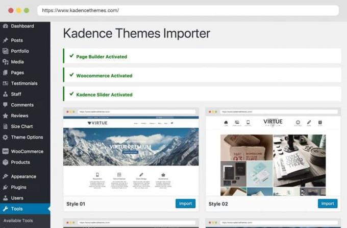 Virtue Theme Pre-designed Demos