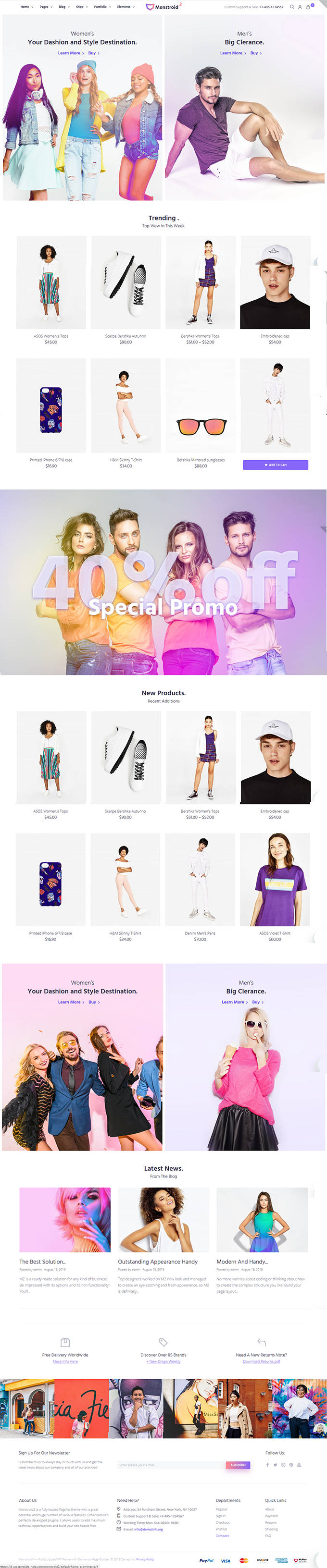 Monstroid-2 e-commerce layout Monstroid-2 e-commerce layout