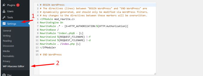 How locate .htaccess file Wordpress Where is my .htaccess file on Wordpress