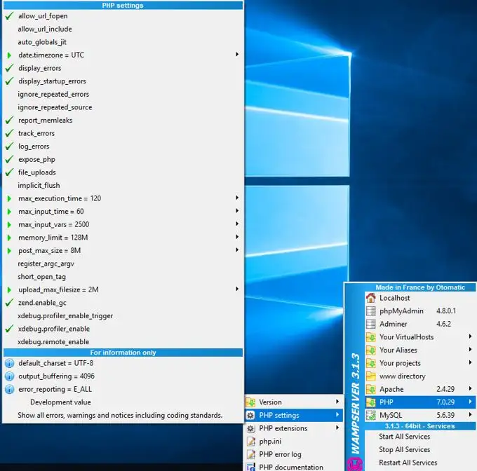Where is php.ini in WAMP Where is php.ini in WAMP