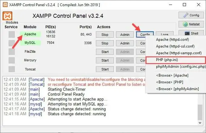 Where is php.ini in Xampp Where is php.ini in Xampp
