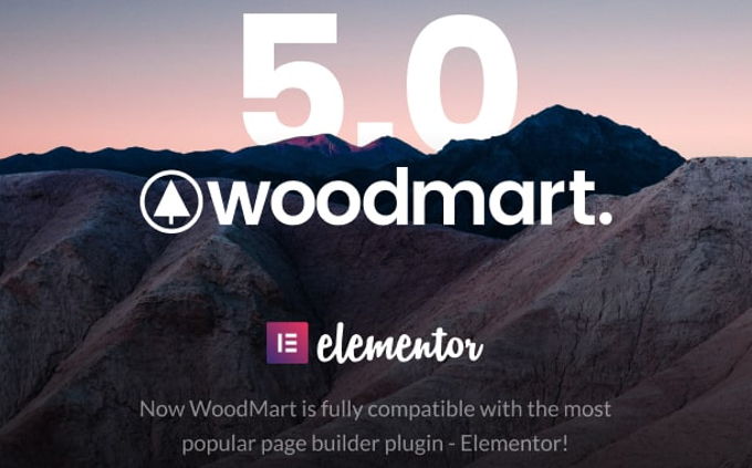 Woodmart Theme Elementor compatibility