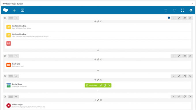WP Bakery PageBuilder review back-end editor WP Bakery PageBuilder review back-end editor