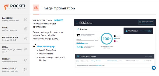 WP-Rocket optimize images
