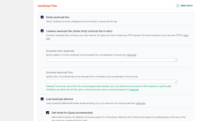 WP-Rocket review optimize files