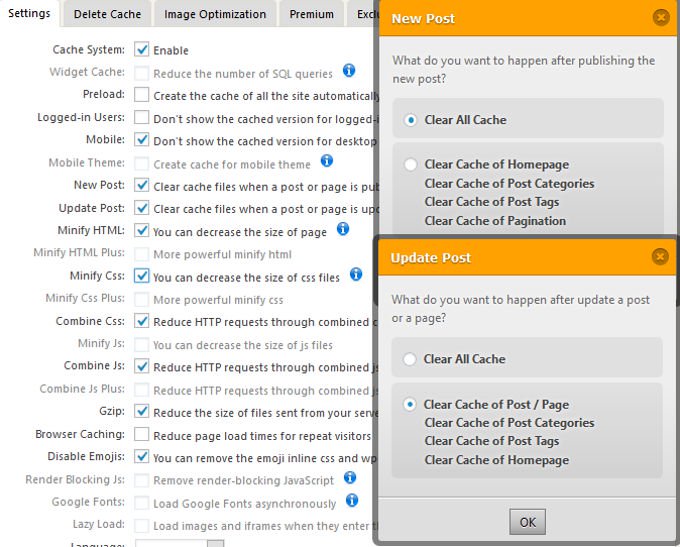 WP fastest Cache configuration for CDN