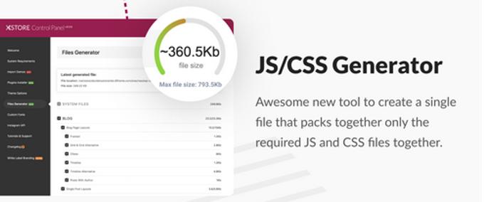X-Store Theme review CSS/JS generator